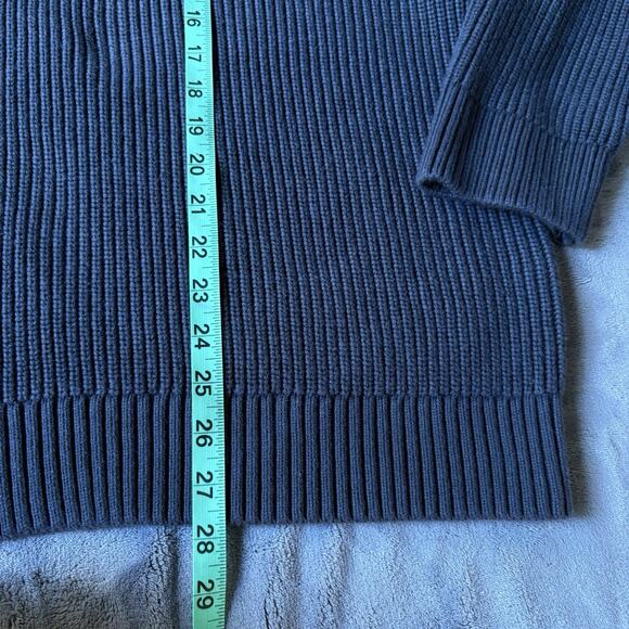 Duluth Trading Co. Mens 3XL Shawl Collar Sweater Rib Knit Pullover Elbow Patches - Picture 10 of 13